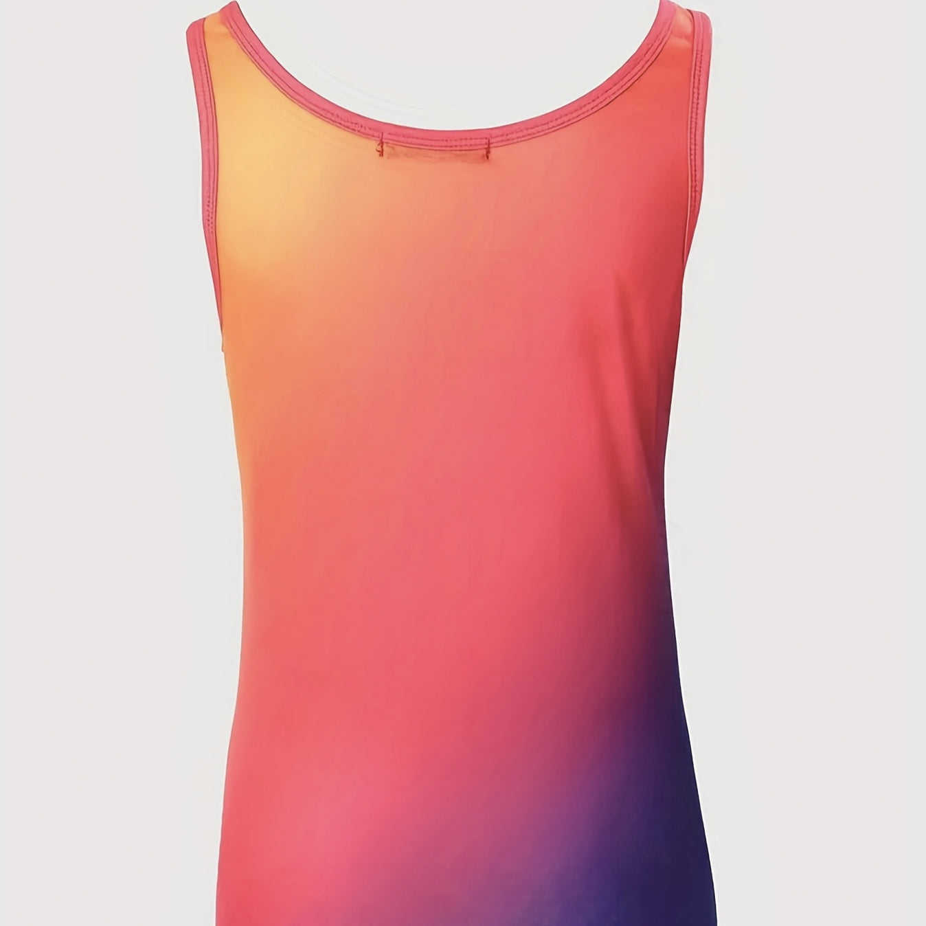 Damen Tanktop mit V-Ausschnitt, Farbverlauf und vielseitigem Druckmuster