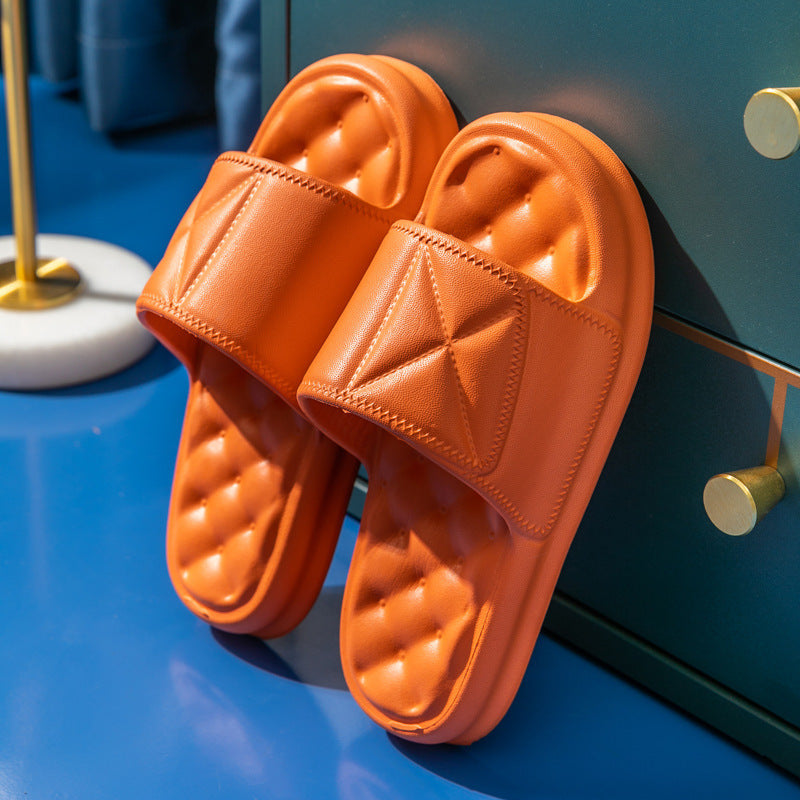 Damen Sommer Hausschuhe Home Weiche Hausschuhe Dicke Sohle Rutschfeste EVA Indoor Schuhe Flache Slides Paar Strandschuhe