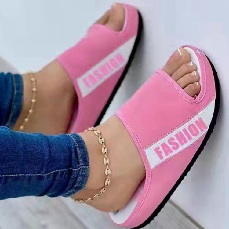 Flache Stoffsandalen für Damen in Europa und Amerika