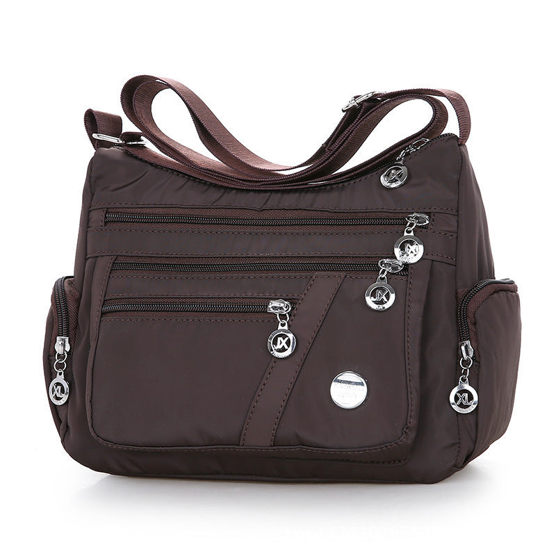 Damen-Umhängetasche, Multi-Pocket-Design, wasserdicht, lässig, mit hoher Kapazität