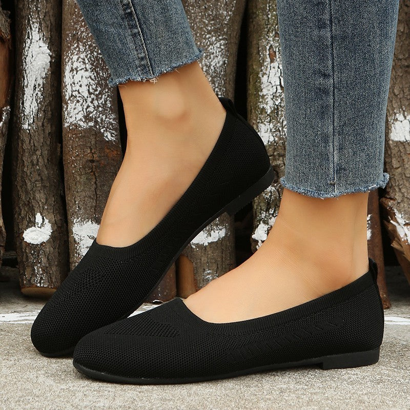 Damen Loafer Casual Slip On Mesh Schuhe Flats