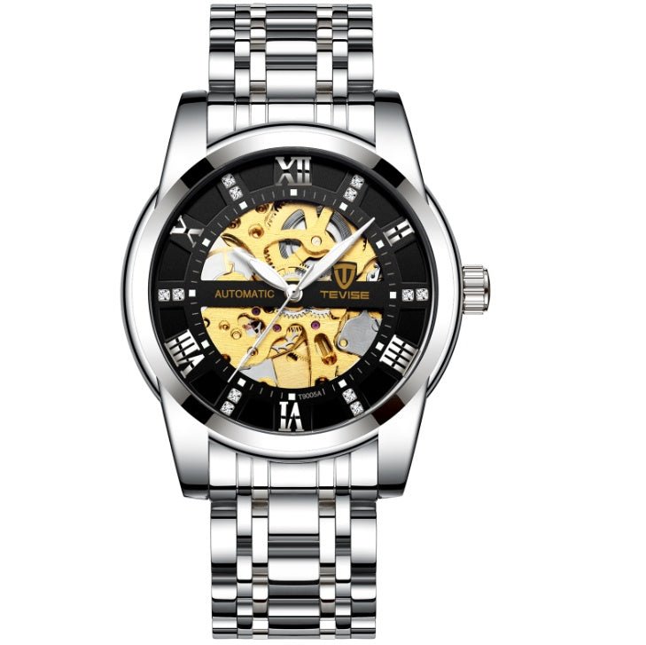 Herrenmodeuhr Mode Automatische Mechanische Uhr Hohle Uhr Uhr Wasserdichte Herrenuhr
