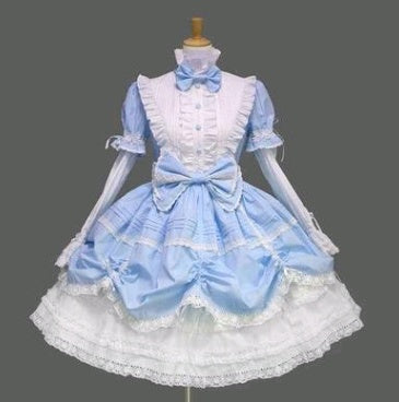 Kleid Hof Retro Spitze Gothic Cosplay Kleid Flauschiges Ärmelkleid