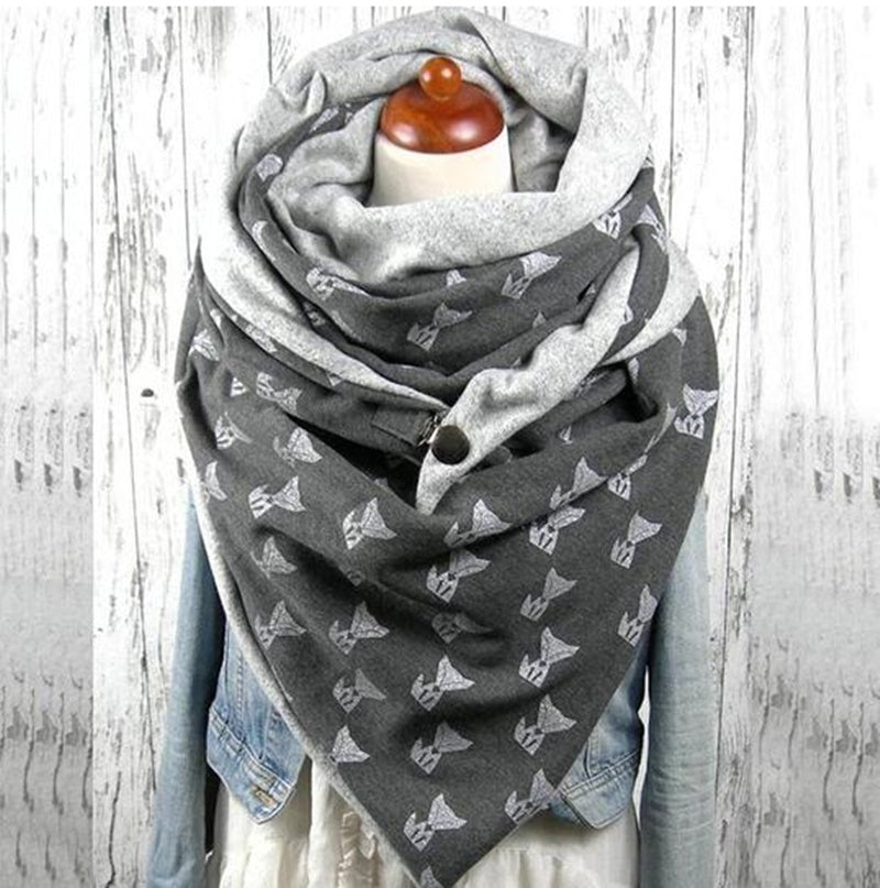 Winter Lady Scarf Print Wrap Warm Scarves Shawls Neckerchief