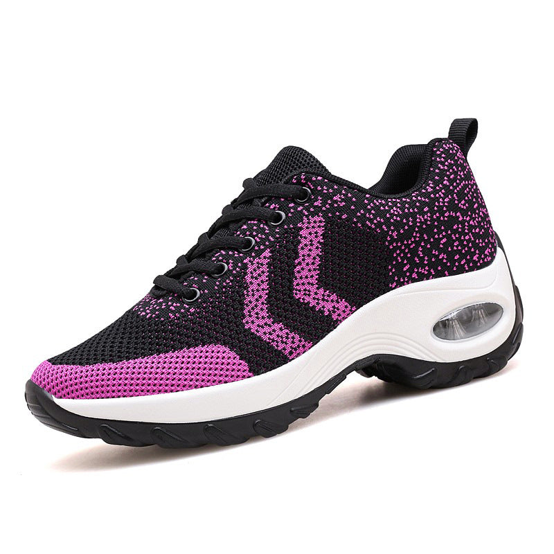 Luftkissen Erhöhungsschuhe Damen Atmungsaktive Tanzschuhe Outdoor Sportschuhe