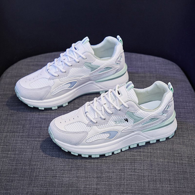 Forrest Gump Schuhe Damen Freizeit Sportschuhe Damen Koreanische Version All-Match Daddy Atmungsaktive Mesh Schuhe Damen