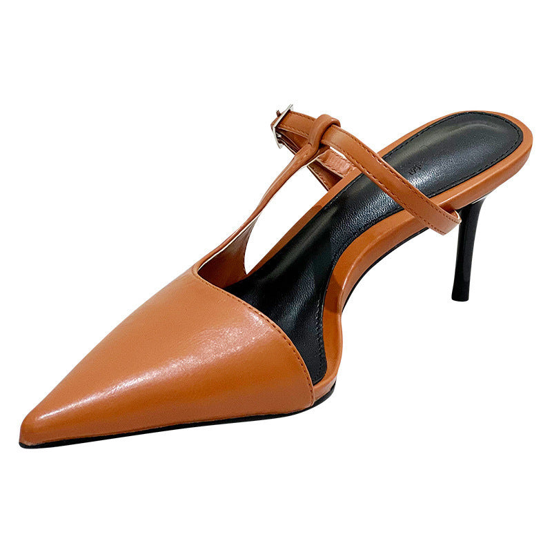Spitze High Heel Schuhe Geschlossene Zehen Halbschuhe für Damen
