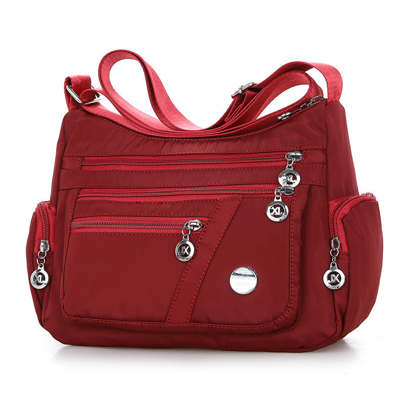 Damen-Umhängetasche, Multi-Pocket-Design, wasserdicht, lässig, mit hoher Kapazität
