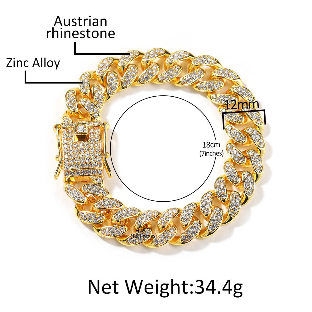 Men's Fashion Personality Alloy Cuban Bracelet