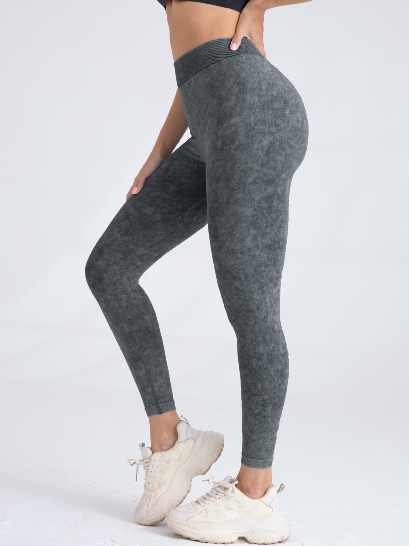 V-Back Scrunch Butt Workout Leggings, Damen Nahtlose Gym Yoga Leggings Hohe Taille Aktive Yogahose, Yoga Leggings Hohe Taille Aktive Yogahose