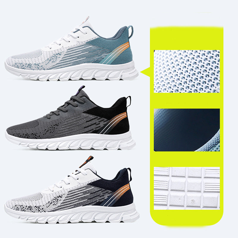 Herren Sneakers Mode Wellenförmige Sohle Schuhe Sport Laufschuhe