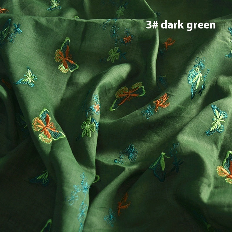 Pure Ramie Embroidery Cloth Hanfu Fabric