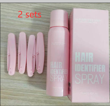 Haaridentifizierungsspray-Set für die Gesichtsrasur, feuchtigkeitsspendendes Dermaplaner-Spray für die Gesichtsrasur, Hautpflege
