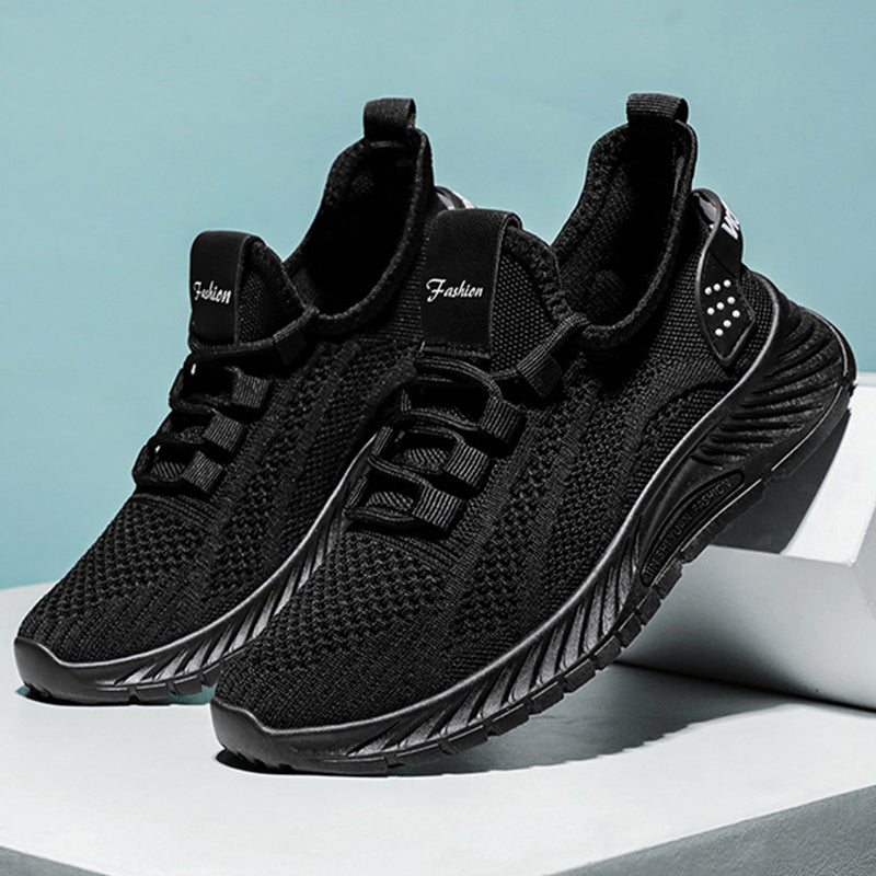Modische, lässige Sportschuhe für Damen, flache Schnürschuhe, leichte, atmungsaktive Laufschuhe aus Mesh