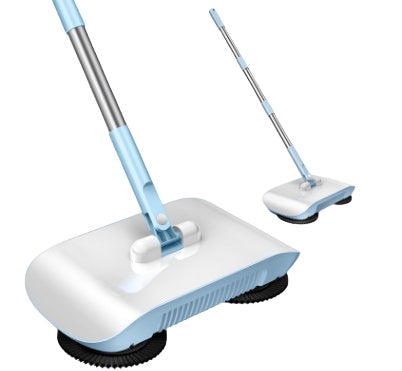 Trendy Hand Push Sweeper Household Broom Dustpan Mop Floor All In One