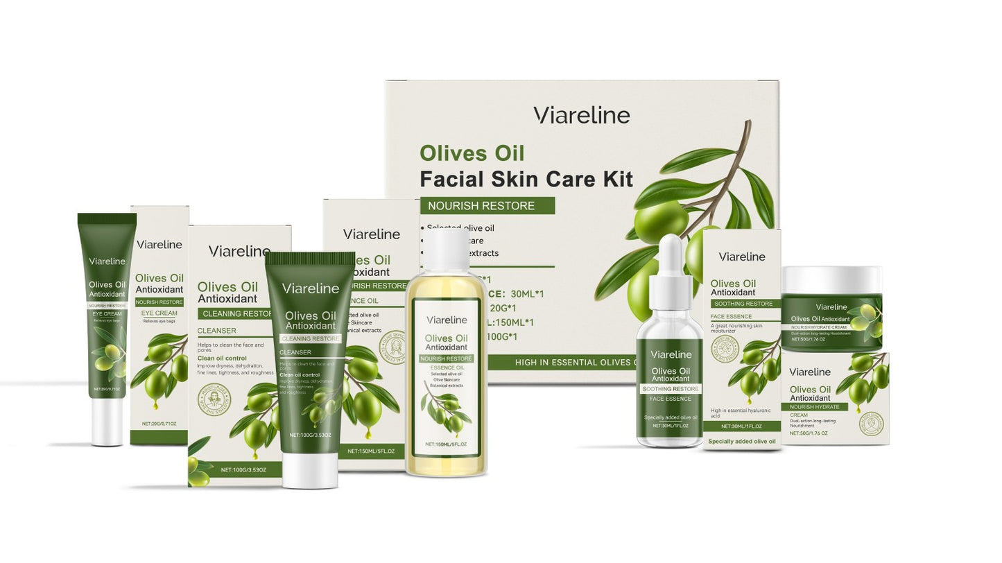Gesichtspflege-Set mit Olivenöl