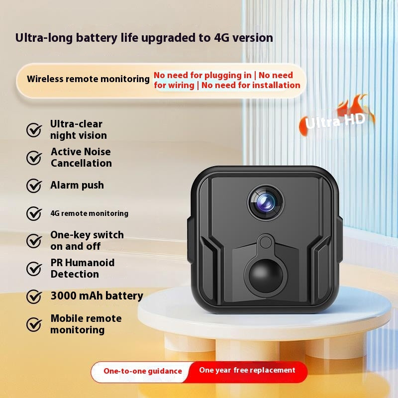 Ferngesteuerte HD-Nachtsicht WLAN-Kamera, steckerlos, 360 Grad Rundumsicht, keine toten Winkel