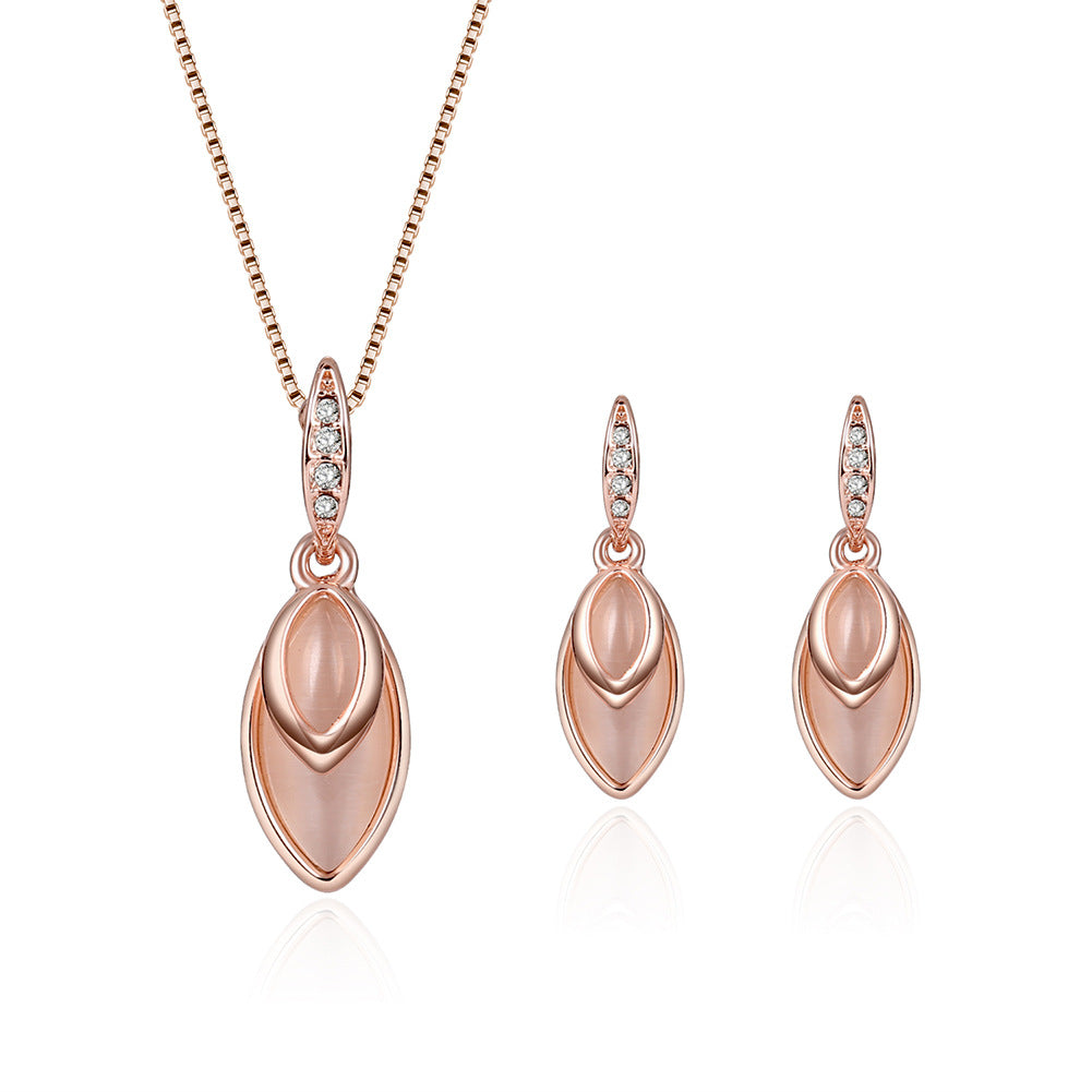 Edelstein-Schmuckset Europäische und amerikanische Accessoires Brauthochzeitsschmuckset