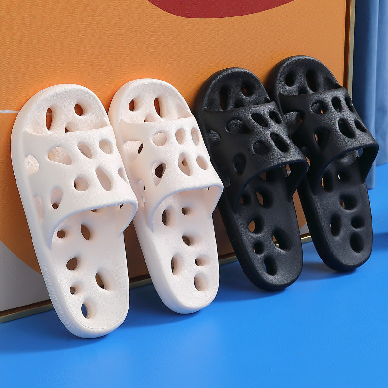 Weiche Schuhe Aushöhlen Rutschfeste Badezimmer Hausschuhe Frauen Hause Indoor Schuhe