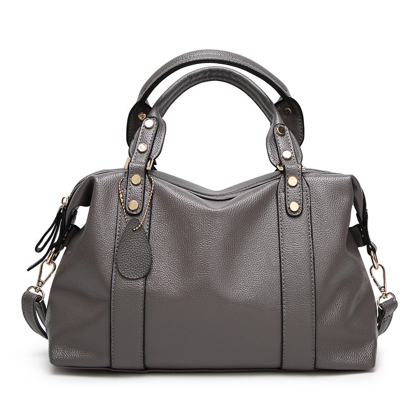 Mode Boston Umhängetasche Damen Handtaschen Retro Nieten Design Personalisierte Umhängetaschen