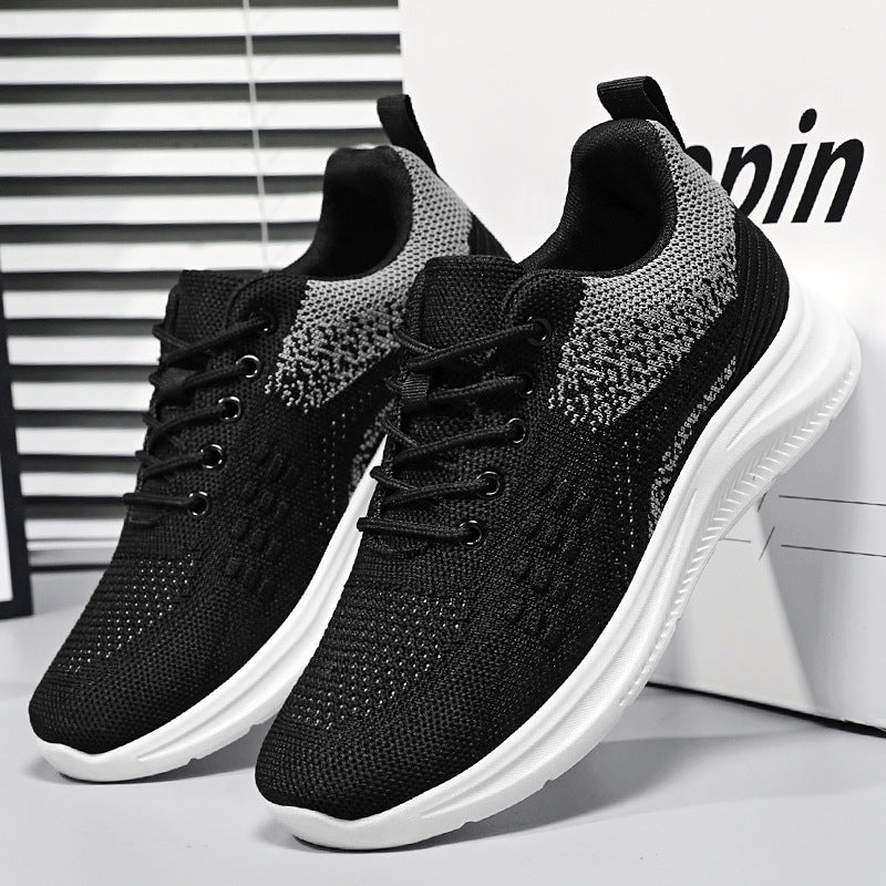 Schnür-Sneakers Damen Leichte atmungsaktive Flats Schuhe