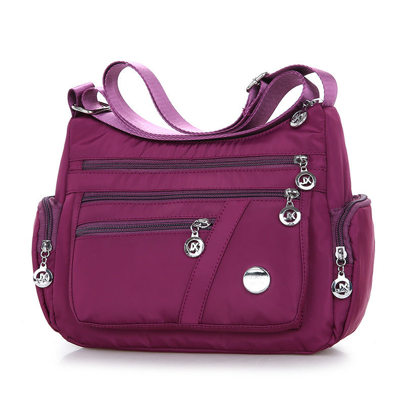 Damen-Umhängetasche, Multi-Pocket-Design, wasserdicht, lässig, mit hoher Kapazität