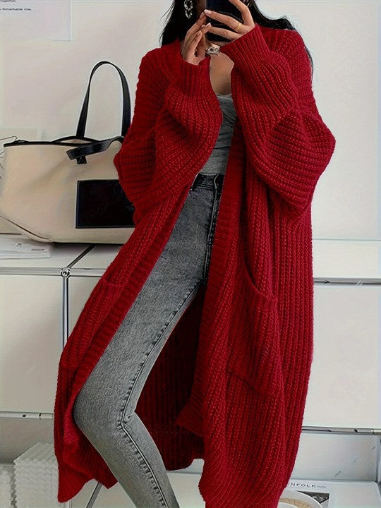Idle Style Loose Thick Knitted Coat For Women