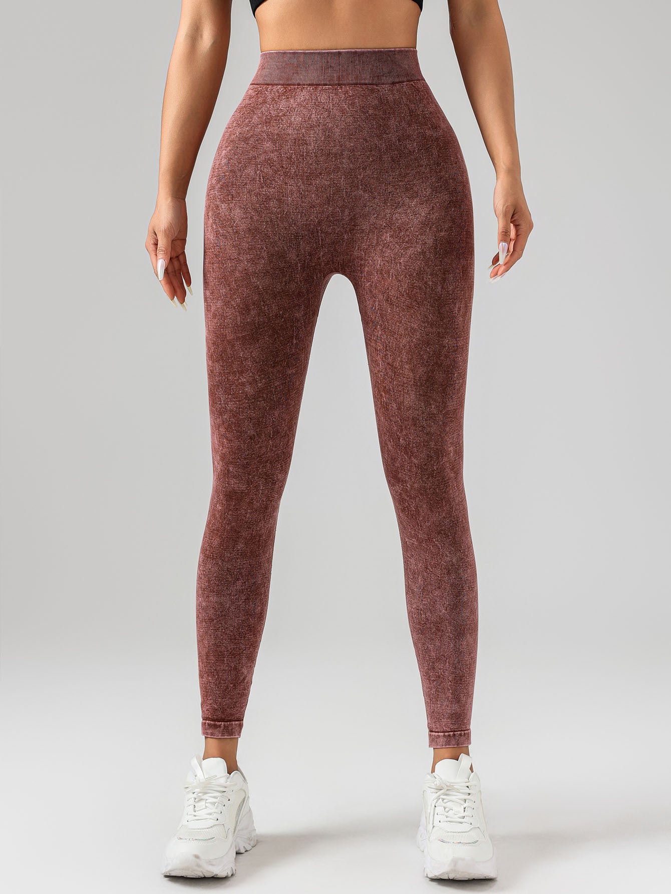 V-Back Scrunch Butt Workout Leggings, Damen Nahtlose Gym Yoga Leggings Hohe Taille Aktive Yogahose, Yoga Leggings Hohe Taille Aktive Yogahose