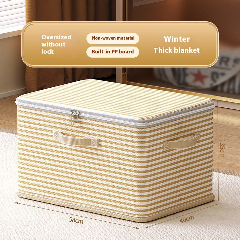 Clothes Storage Box With Lock Household Storage Basket