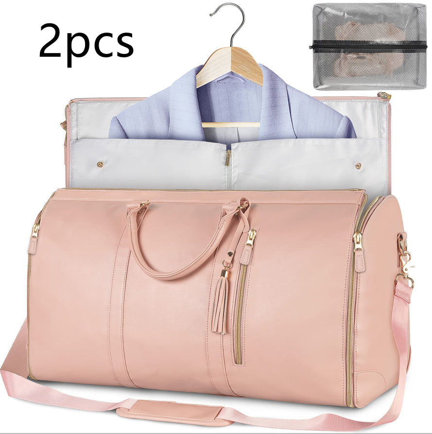 Trendy Large Capacity Travel Duffle Bag Women'S Handbag Folding Suit