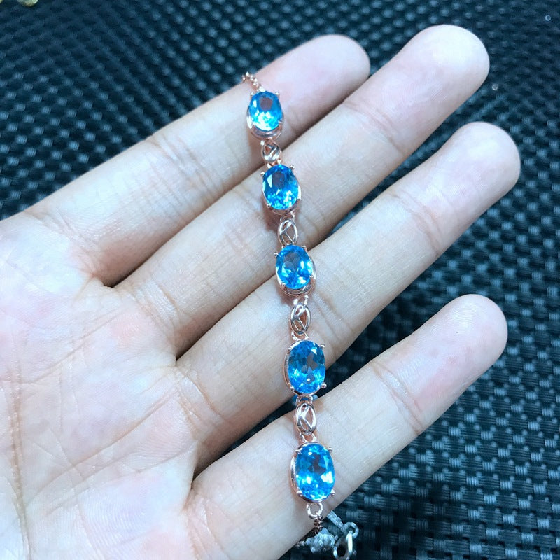 Armband aus natürlichem Topas