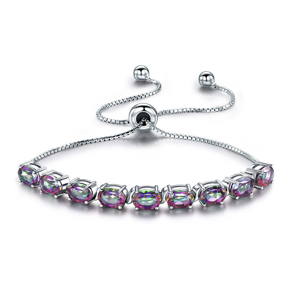 Topaz Verstellbares Armband aus 925er Silber
