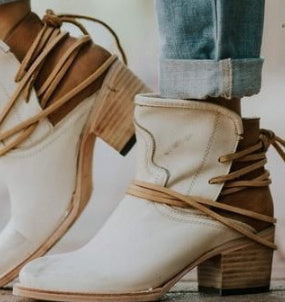Slingback-Stiefel mit hohem Absatz für Damen