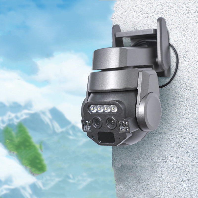V380 Drei-Bildschirm 4G Haushalt Outdoor 10-fach Zoom Nachtsicht HD Intelligente Überwachungskamera