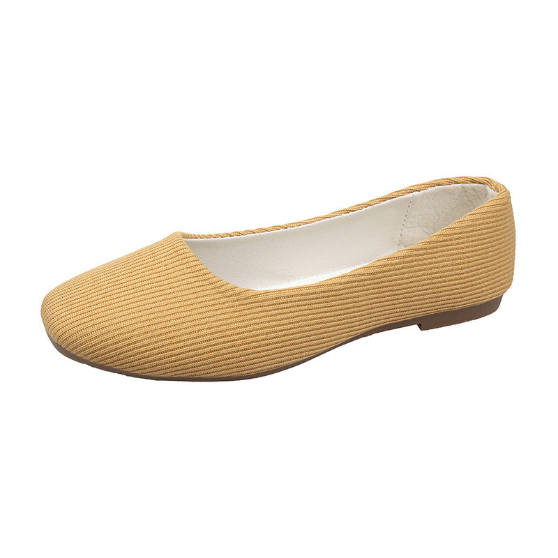 Flache, atmungsaktive Damenschuhe mit Sehnensohle