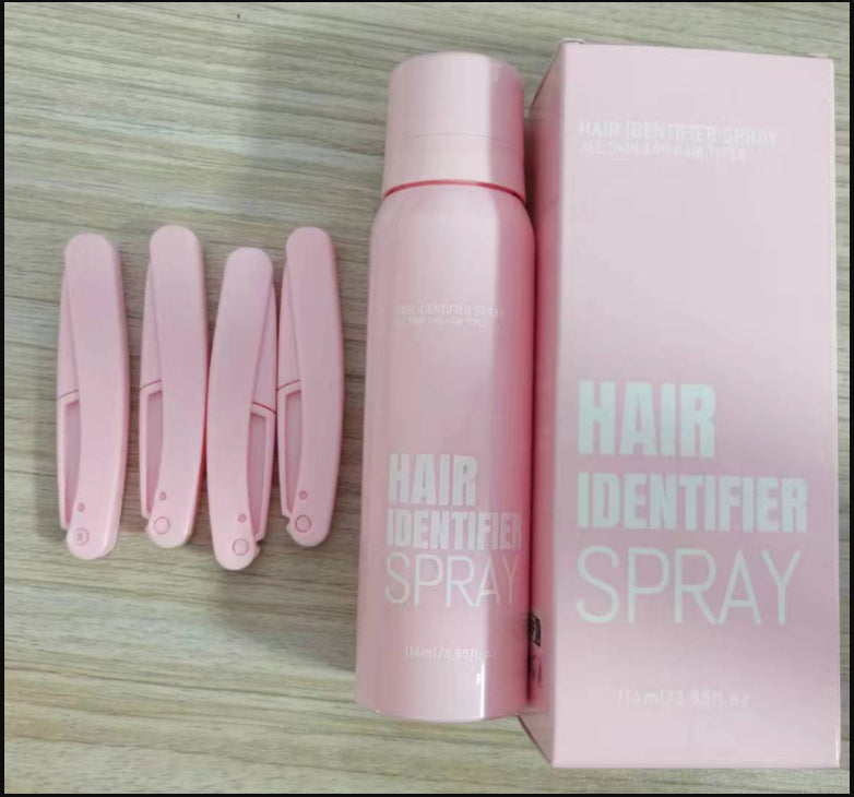 Haaridentifizierungsspray-Set für die Gesichtsrasur, feuchtigkeitsspendendes Dermaplaner-Spray für die Gesichtsrasur, Hautpflege