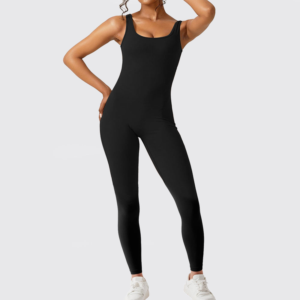 Frauen Ärmellose Flare Jumpsuits Fitness Yoga Lange Hosen