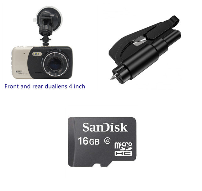 4-Zoll L55 Dual-Linsen-Dashcam, Auto HD Nachtsicht 1080P Jerry 5601, Rückfahrbild IPS