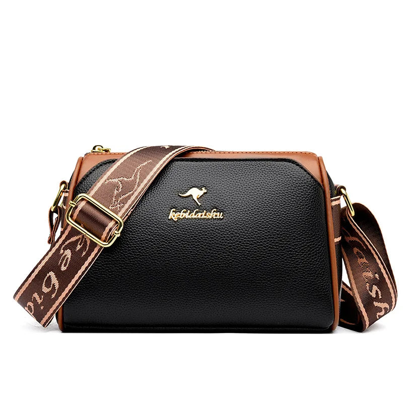 Women's Small Bag 2024 Autumn New Trendy and Versatile Middle Aged Mom's Bag Soft Leather Texture One Shoulder Crossbody Bag