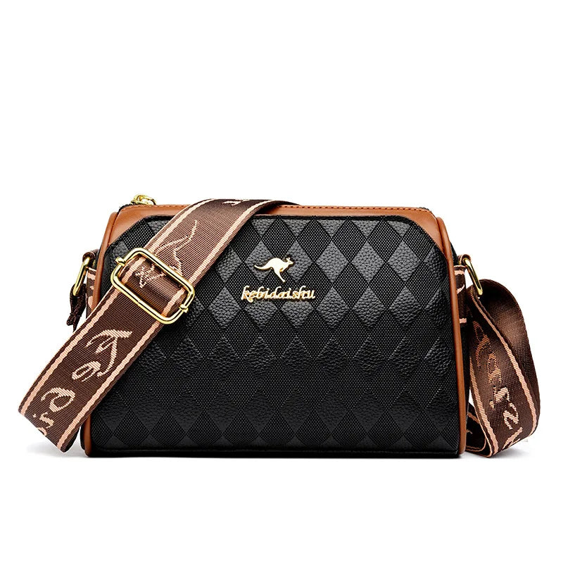 Women's Small Bag 2024 Autumn New Trendy and Versatile Middle Aged Mom's Bag Soft Leather Texture One Shoulder Crossbody Bag