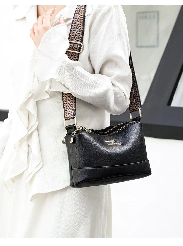 Sac A Main High Quality Soft Leather Luxury Purses And Handbags Female Bags Designer Multilayer Women Shoulder Crossbody Bags