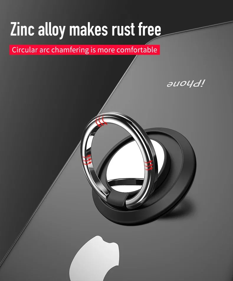 Universal Finger Ring Holder Stand Mobile Phone Luxury 360° Degree Rotation Phone Back Sticker Holder for IPhone Samsung Xiaomi