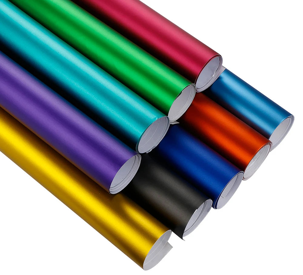 10/30x100cm PVC Vinyl Wrap Plating Matte Satin Sticker Decorative Auto Film Sheet for Car Truck Motorcycle Laptop Accessories