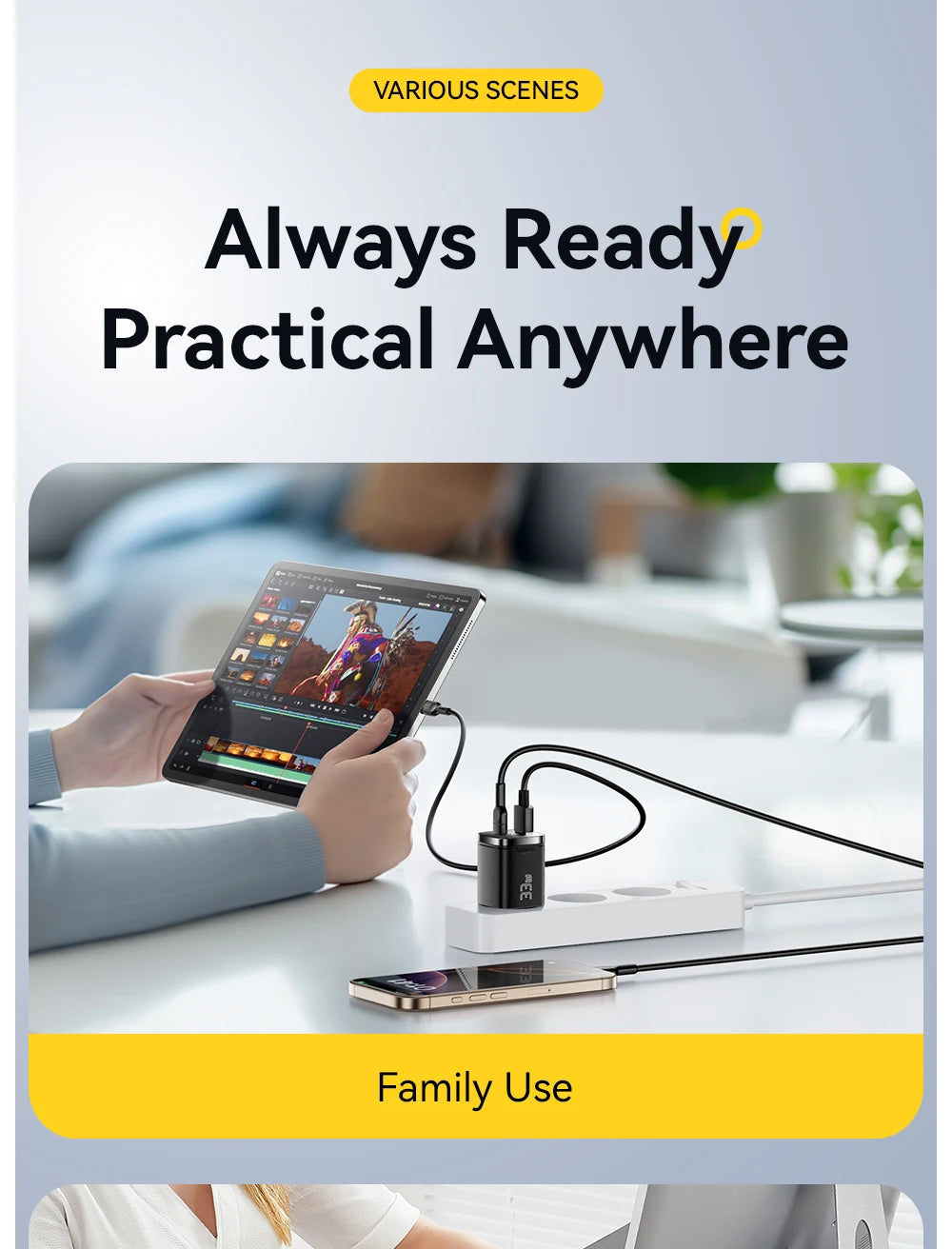 Essager 33W GaN USB Type C Charger Digital Display PD Fast Charging For iPhone 16 15 14 Pro Max iPad Mini 6 Xiaomi Samsung S22