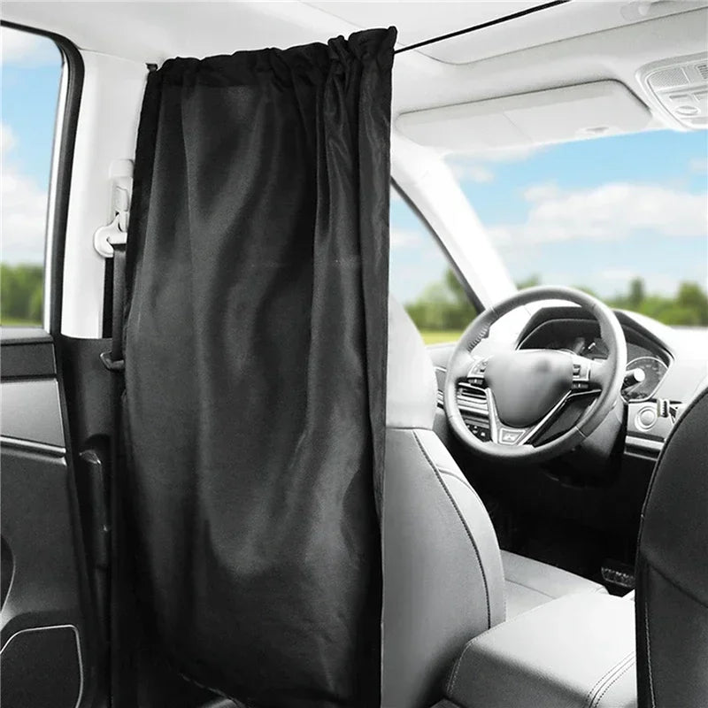Universal Car Privacy Curtains Between Rear Seat Privacy Protection Sun Shades Side Window Covers for Taxi Car Travel Accessorie