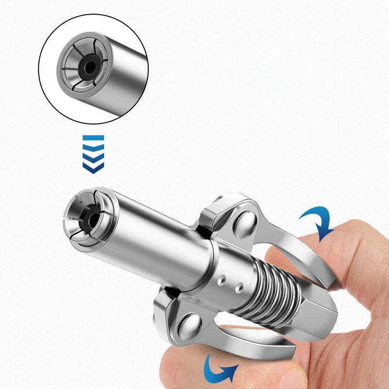 Grease Guns Coupler Heavy-Duty Oil Injector Pump Syringe Lubrication Nozzle Tooling Manual Greaser Fat Press Tip Car Accessories