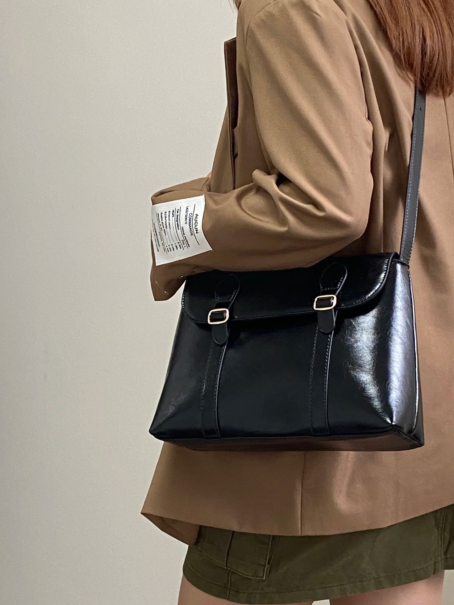 Vintage Women's Shoulder Bag Large Capacity Ladies Tote Purse Handbags Pu Leather Female Messenger Bags College Girls Book Bag