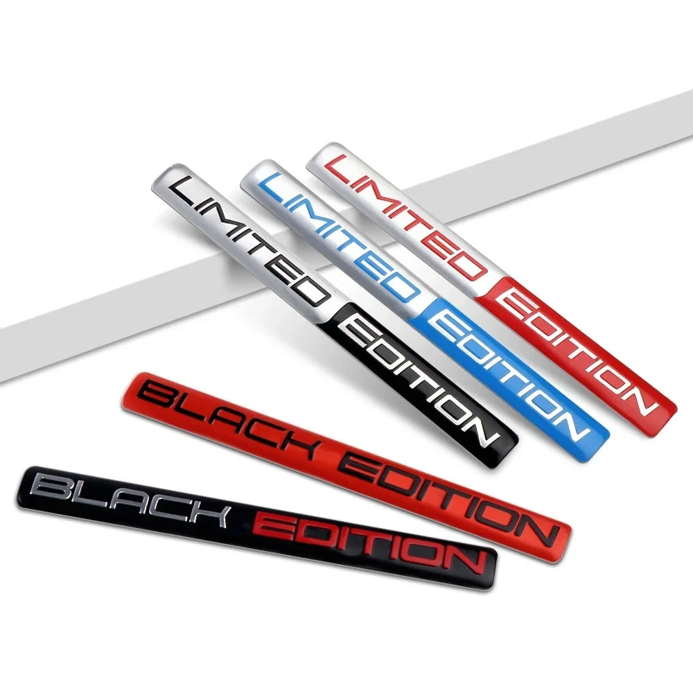 3D Car Racing Sport Adhesive Emblem Rear Trunk Badge Fender Sticker Body Decal Car Accessories