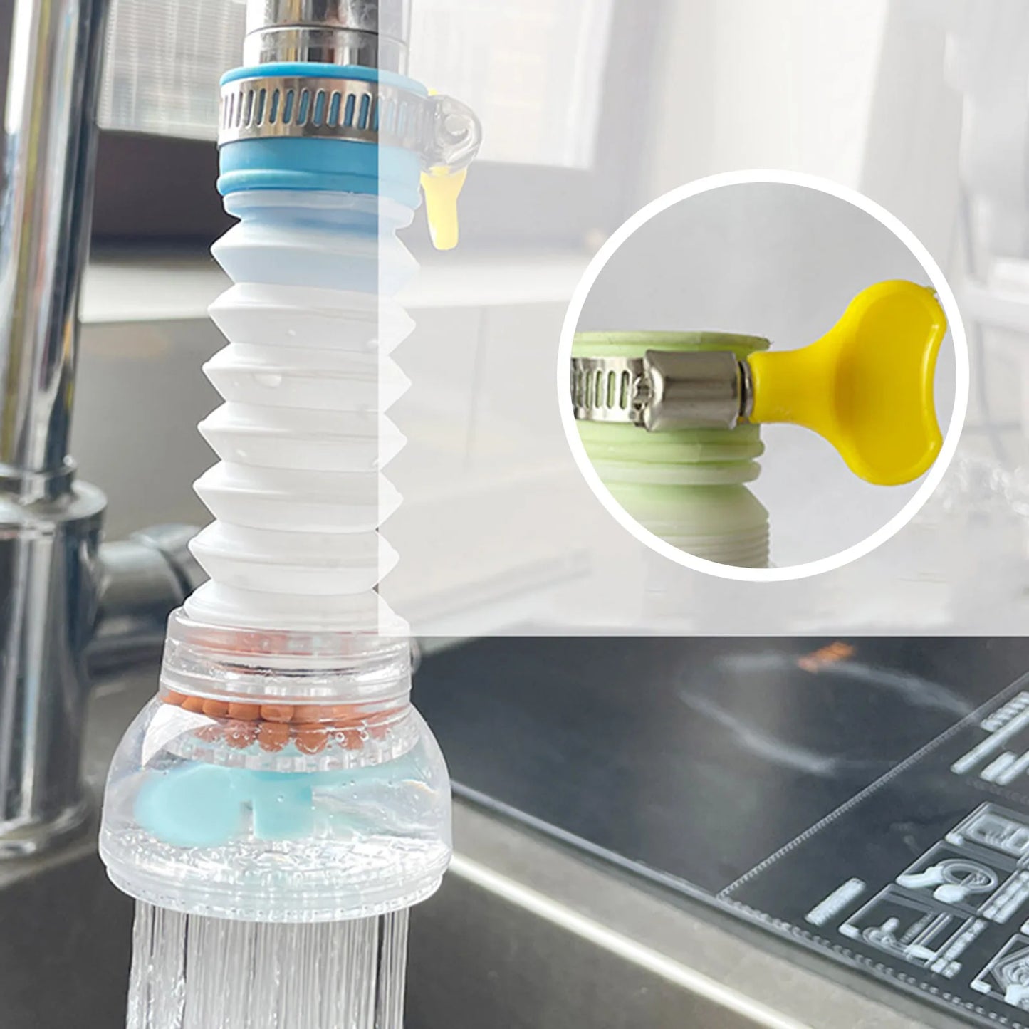 Water Filter Tap Faucet Filter Nozzle Kitchen Foamer Universal Shower Water Purifier Home Water Filter Kitchen Accesories