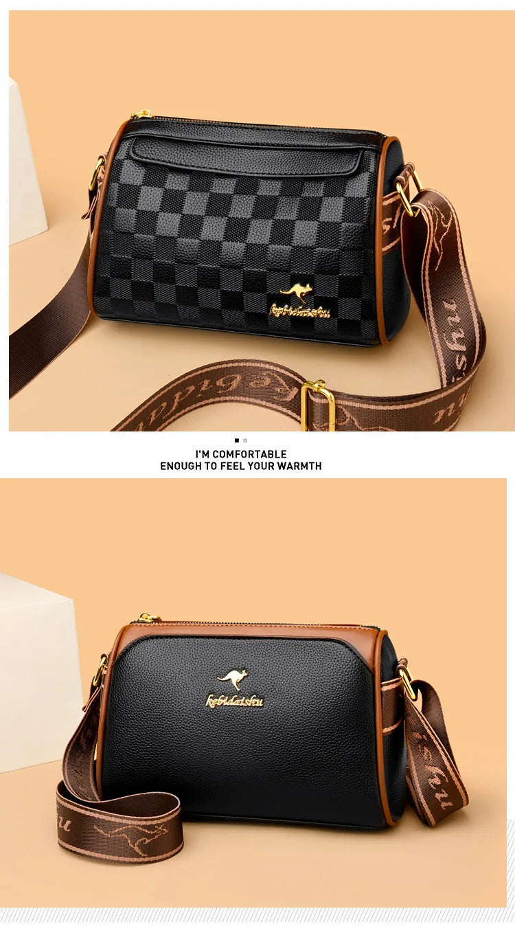 Women's Small Bag 2024 Autumn New Trendy and Versatile Middle Aged Mom's Bag Soft Leather Texture One Shoulder Crossbody Bag